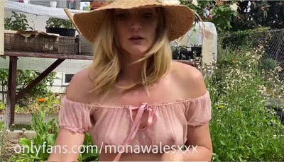 Mona Wales – Your Mom Makes You Cum In The Garden